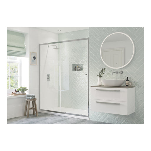 Flex Sliding Door - Chrome - Unbeatable Bathrooms