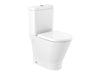 Roca The Gap Round Comfort Height Back To Wall Close Coupled Toilet, Cistern & Soft Close Seat - Unbeatable Bathrooms