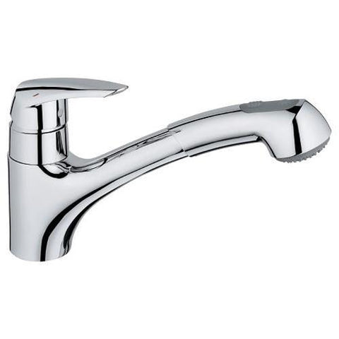 Grohe Eurodisc 1/2 Inch Single Lever Chrome Sink Mixer - Unbeatable Bathrooms