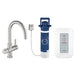 Grohe Red Duo Kitchen Mixer and 3 Litres Single Boiler with C Spout - Unbeatable Bathrooms