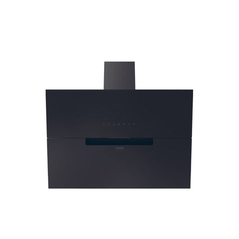 Haier HADG9CBS4BWIFI 90cm Chimney Hood - Black Glass - Unbeatable Bathrooms