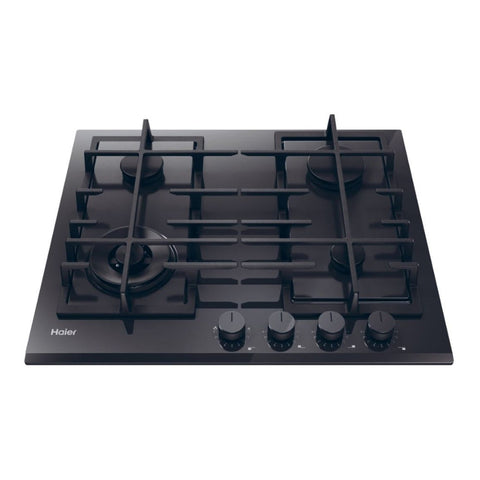 Haier HAVG6BF4TBPB 60cm Gas on Glass Hob - Black - Unbeatable Bathrooms