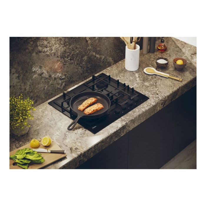Haier HAVG6BF4TBPB 60cm Gas on Glass Hob - Black - Unbeatable Bathrooms