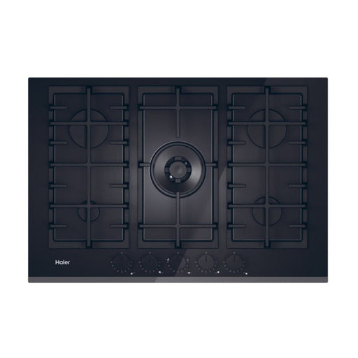 Haier HAVG75TBBP 75cm Gas on Glass Hob - Black - Unbeatable Bathrooms