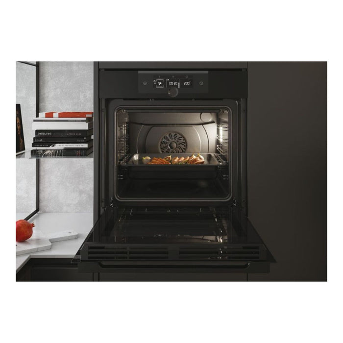 Haier I-Turn Series 2 HWO60SM2F3BH Single Electric Oven - Black - Unbeatable Bathrooms