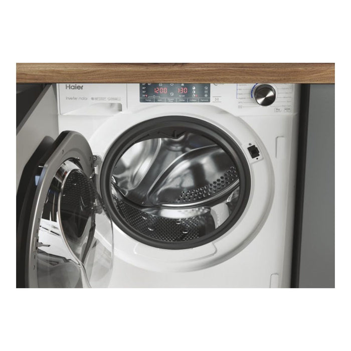 Haier Series 4 HWQ90B416FWB-UK B/I 9kg 1600rpm Washing Machine - Unbeatable Bathrooms