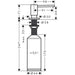 Hansgrohe A41 Soap Dispenser - Unbeatable Bathrooms