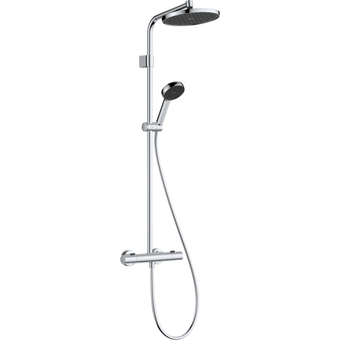 Hansgrohe Activera S Showerpipe 240 1Jet Ecosmart Mit Ecostat Fine Varia - Unbeatable Bathrooms