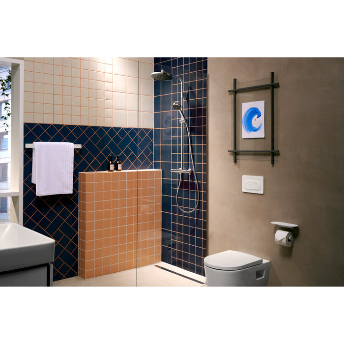 Hansgrohe Raindrain Compact Complete Set Shower Drain 800 For Standard Installation - Brushed Stainless Steel - Unbeatable Bathrooms