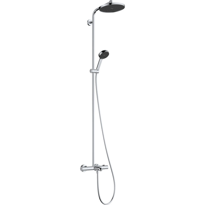 Hansgrohe Activera S Showerpipe 240 1Jet Ecosmart with Bath Thermostat Ecostat Fine - Unbeatable Bathrooms