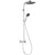Hansgrohe Activera S Showerpipe 240 1Jet Ecosmart with Single Lever Mixer Varia - Chrome - Unbeatable Bathrooms