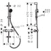 Hansgrohe Activera Select S Shower System For Exposed Installation 95 2Jet Ecosmart with Ecostat Fine and Shower Bar 65 cm - Unbeatable Bathrooms
