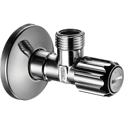 Hansgrohe Angle Valve with Micro Filter &frac38; Inches - Chrome - Unbeatable Bathrooms