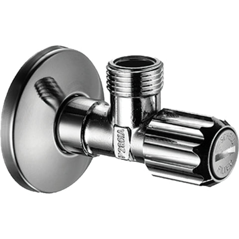 Hansgrohe Angle Valve with Micro Filter &frac38; Inches - Chrome - Unbeatable Bathrooms
