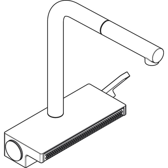 Hansgrohe Aquno Select M81 Single Lever Kitchen Mixer 250, Pull-Out Spout, 2 Spray Modes - Unbeatable Bathrooms
