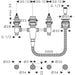 Hansgrohe Basic Set For 4-Hole Rim Mounted Bath Mixer - 13244180 - Unbeatable Bathrooms
