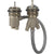 Hansgrohe Basic Set For 2-Hole Rim-Mounted Thermostatic Bath Mixer - Unbeatable Bathrooms