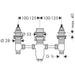 Hansgrohe Basic Set For 3-Hole Rim-Mounted Bath Mixer - Unbeatable Bathrooms