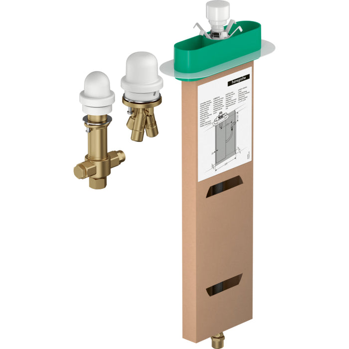 Hansgrohe Basic Set For 3-Hole Rim Mounted Single Lever Bath Mixer - Unbeatable Bathrooms