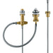 Hansgrohe Basic Set For 3-Hole Rim-Mounted Single Lever Bath Mixer with Rim Support Hose - Unbeatable Bathrooms