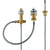 Hansgrohe Basic Set For 3-Hole Rim-Mounted Single Lever Bath Mixer with Rim Support Hose - Unbeatable Bathrooms