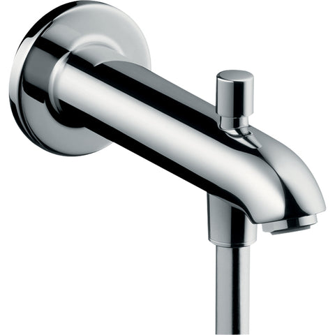 Hansgrohe Bath Spout 22.8 cm with Diverter Valve - Chrome - Unbeatable Bathrooms