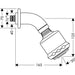 Hansgrohe Clubmaster Overhead Shower 3Jet with Shower Arm - Chrome - Unbeatable Bathrooms