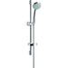 Hansgrohe Croma 100 Shower Set Vario Ecosmart with Shower Rail 65 cm and Soap Dish - Chrome - Unbeatable Bathrooms
