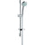 Hansgrohe Croma 100 Shower Set Vario Ecosmart with Shower Rail 65 cm and Soap Dish - Chrome - Unbeatable Bathrooms
