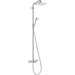 Hansgrohe Croma E Showerpipe 280 1Jet with Bath Thermostat - Chrome - Unbeatable Bathrooms