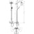 Hansgrohe Croma E Showerpipe 280 1Jet with Bath Thermostat - Chrome - Unbeatable Bathrooms