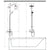 Hansgrohe Croma E Showerpipe 280 1Jet with Bath Thermostat - Chrome - Unbeatable Bathrooms