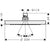 Hansgrohe Croma Overhead Shower 220 1Jet - Chrome - Unbeatable Bathrooms