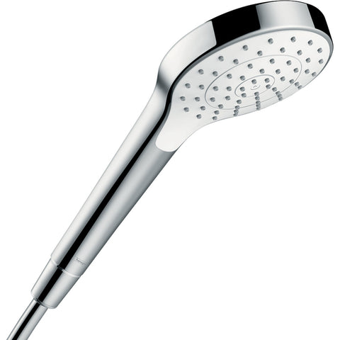 Hansgrohe Croma S Hand Shower 110 1Jet Ecosmart - White/Chrome - Unbeatable Bathrooms