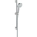 Hansgrohe Croma Select E Shower Set 110 Multi Ecosmart with Shower Rail 65 cm - White/Chrome - Unbeatable Bathrooms