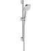 Hansgrohe Croma Select E Shower Set 110 Vario Ecosmart with Shower Rail 65 cm - White/Chrome - Unbeatable Bathrooms