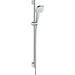 Hansgrohe Croma Select E Shower Set 110 Vario Ecosmart with Shower Rail 90 cm - White/Chrome - Unbeatable Bathrooms