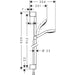 Hansgrohe Croma Select E Shower Set Multi Ecosmart with Shower Rail 90 cm - White/Chrome - Unbeatable Bathrooms