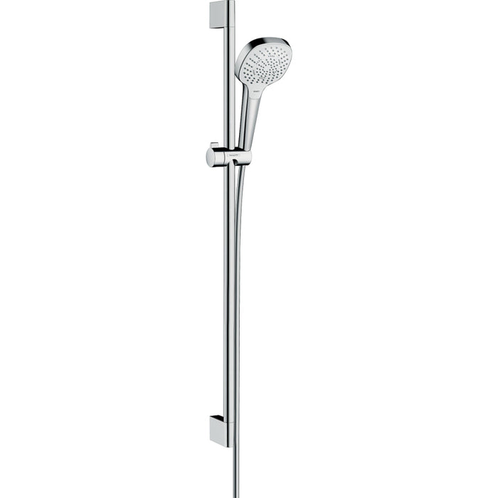 Hansgrohe Croma Select E Shower Set Multi Ecosmart with Shower Rail 90 cm - White/Chrome - Unbeatable Bathrooms