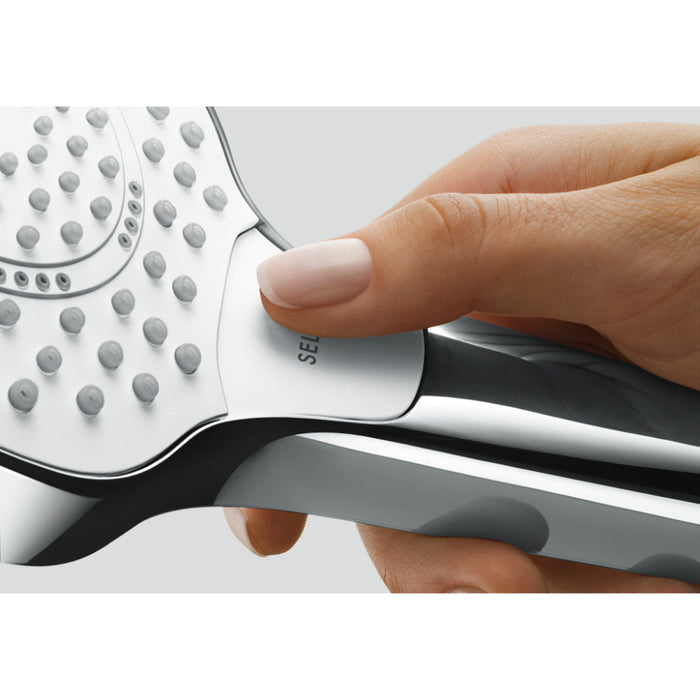 Hansgrohe Croma Select S Hand Shower 110 Vario Ecosmart - White/Chrome - Unbeatable Bathrooms