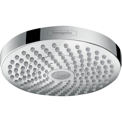 Hansgrohe Croma Select S Overhead Shower 180 2Jet Ecosmart - Chrome - Unbeatable Bathrooms