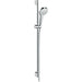 Hansgrohe Croma Select S Shower Set 110 Multi Ecosmart with Shower Rail 90 cm - White/Chrome - Unbeatable Bathrooms