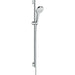 Hansgrohe Croma Select S Shower Set 110 Vario Ecosmart with Shower Rail 90 cm - White/Chrome - Unbeatable Bathrooms