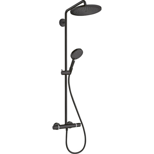 Hansgrohe Croma Select S Showerpipe 280 1Jet Ecosmart with Thermostat and Hand Shower Raindance Select S 120 3Jet - Unbeatable Bathrooms