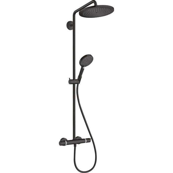 Hansgrohe Croma Select S Showerpipe 280 1Jet Ecosmart with Thermostat and Hand Shower Raindance Select S 120 3Jet - Unbeatable Bathrooms