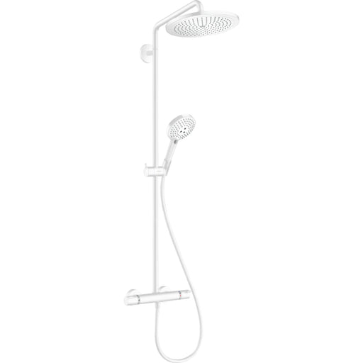 Hansgrohe Croma Select S Showerpipe 280 1Jet with Thermostat and Hand Shower Raindance Select S 120 3Jet - Unbeatable Bathrooms