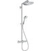 Hansgrohe Croma Select S Showerpipe 280 1Jet Ecosmart with Thermostatic Shower Mixer - Chrome - Unbeatable Bathrooms