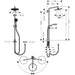 Hansgrohe Croma Select S Showerpipe 280 1Jet Reno - Chrome - Unbeatable Bathrooms