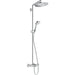 Hansgrohe Croma Select S Showerpipe 280 1Jet with Thermostatic Bath Mixer - Chrome - Unbeatable Bathrooms