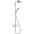 Hansgrohe Croma Showerpipe 220 1Jet Ecosmart with Thermostatic Shower Mixer - Chrome - Unbeatable Bathrooms